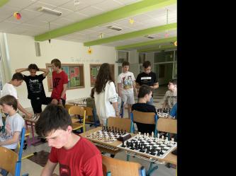 Z šachového turnaje - celou akci zorganizoval Honza Satori